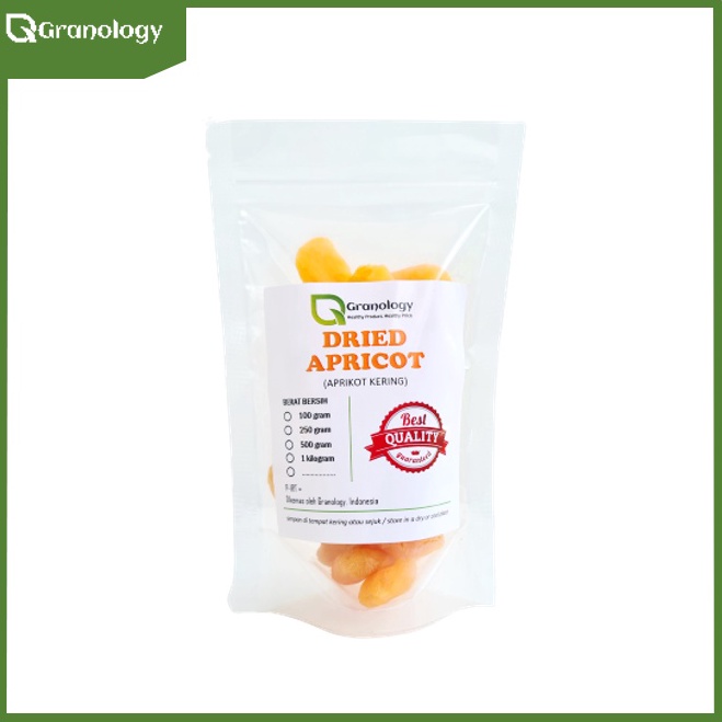 

PROMO ALE Dried Apricot Aprikot Kering 1 gram by Granology