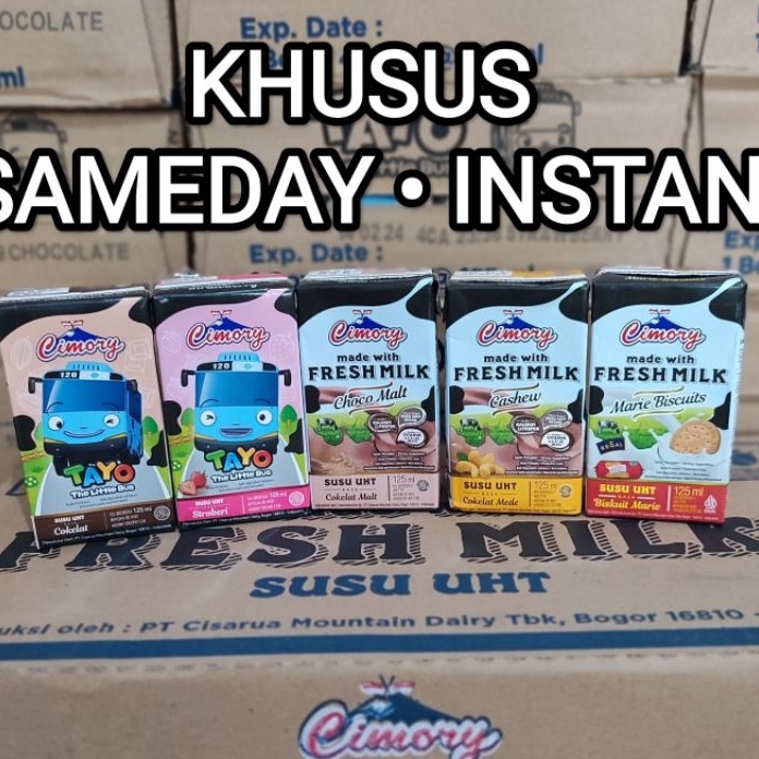 

XG34448 1 DUS SUSU CIMORY UHT FRESH MILK 125ml 125 ml 1 KARTON SAMEDAY INSTANT