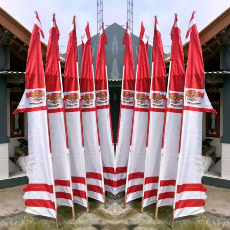 [4 METER] UMBUL UMBUL LAYUR GARUDA MERAH PUTIH 4 METER / UMBUL UMBUL MERAH PUTIH / UMBUL UMBUL LAYUR