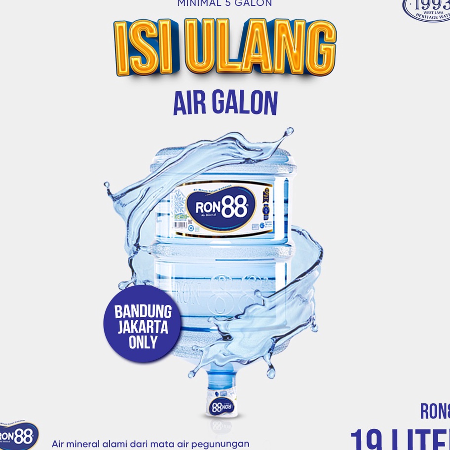 

Jangan Sampai Kehabisan Isi Ulang Air Galon Ron88 19 Liter