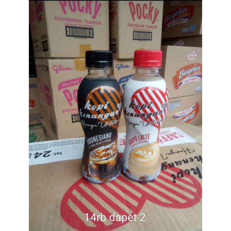 

Kopi KENANGAN 200ml hanya untukmu.{ 2 pcs } caffe lallte & black coffe