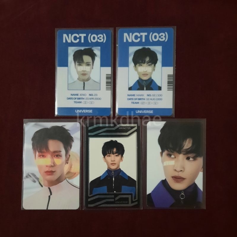 NCT UNIVERSE ID CARD MARK JENO