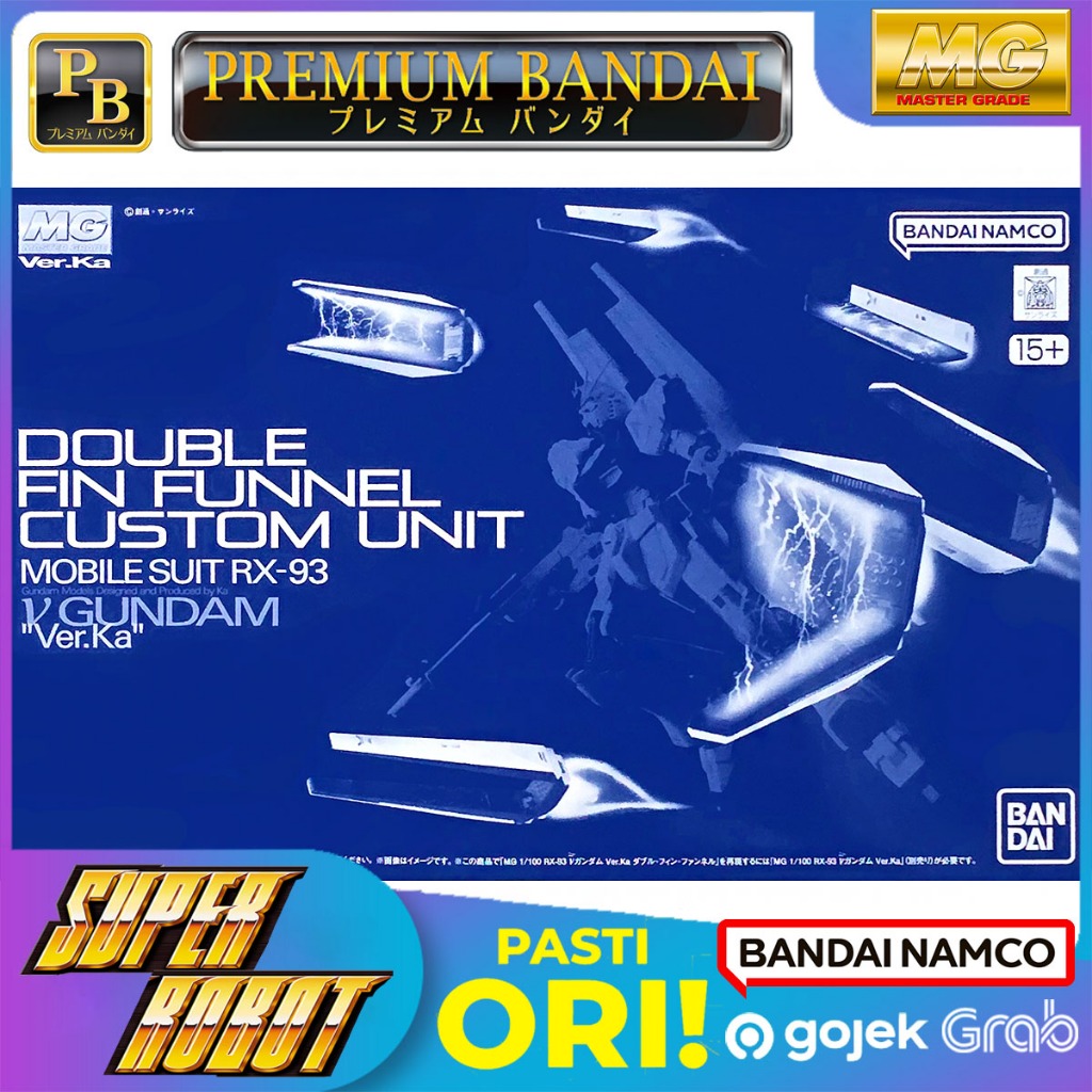 𝗕𝗔𝗡𝗗𝗔𝗜 MG Double Fin Funnel Custom Unit for RX-93 Nu Gundam Ver Ka P-BANDAI Limited