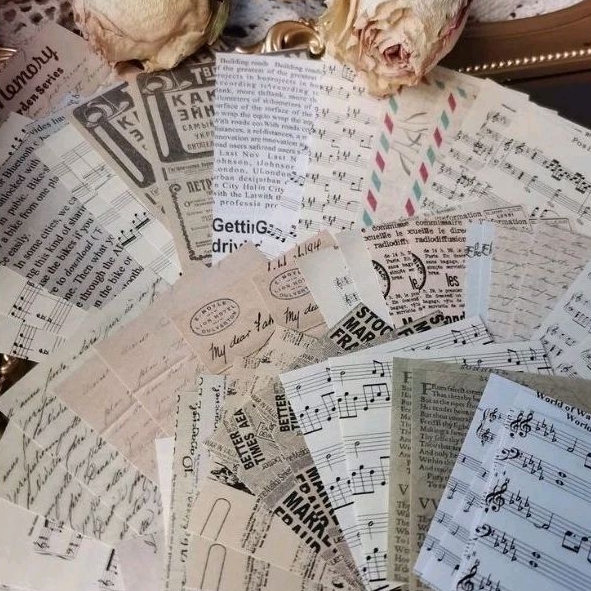 

30 sheets 8x10cm Mini Vintage Label Decoration Material Paper For Diy Scrapbooking Note
