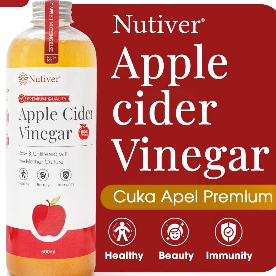 

Free Ongkir Cuka Apel Organik With The Mother Nutiver 5ml Apple Cider Vinegar Minuman Diet dan Kesehatan