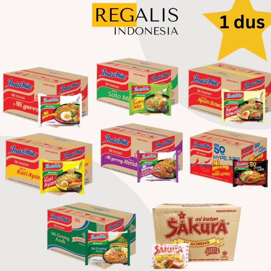 

Dijamin Ori INDOMIE All Varian Sakura Goreng 1 Dus isi 4 bungkus