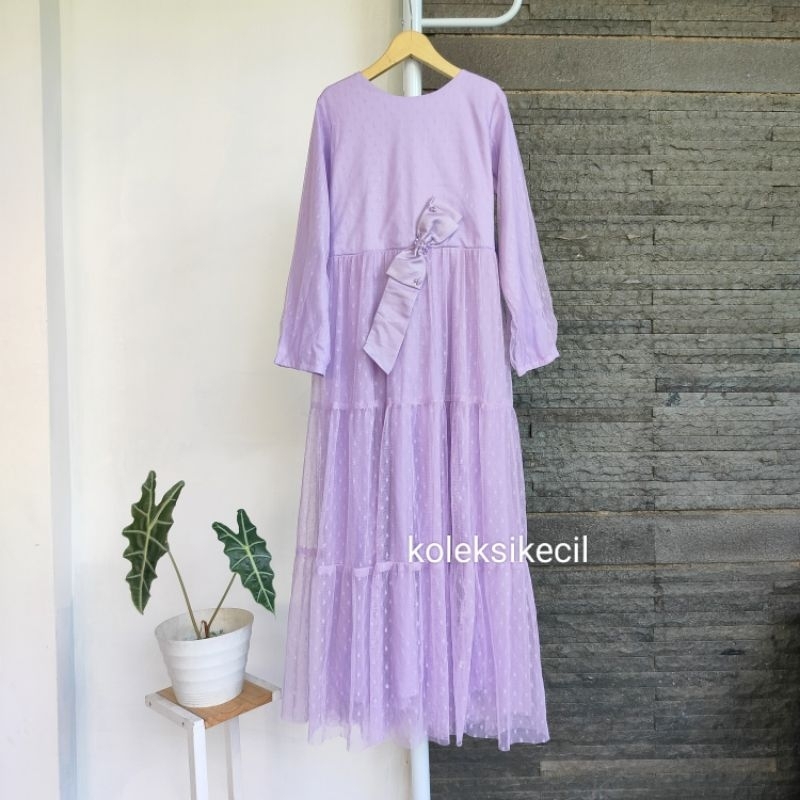 PRINCESSA FLAMI GAMIS PESTA ANAK TUTU DOTTY LILAC