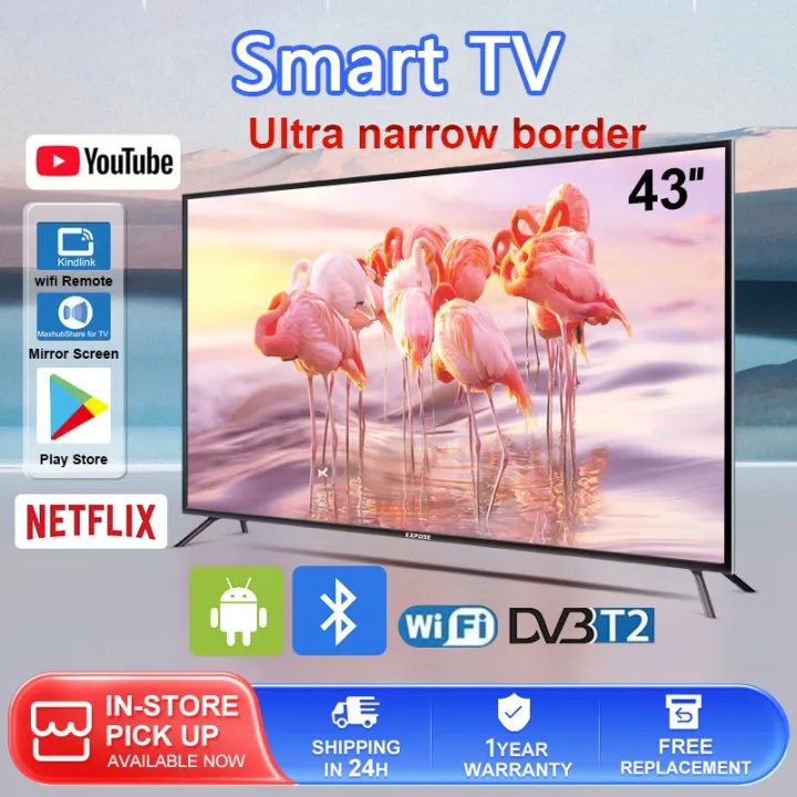 [Kayu Gratis] Hancdonmart TV 43 Inch Digital 43 inch Smart TV Android 11.0 Ready Televisi DIGITAL 43