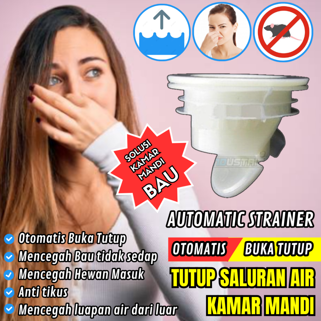 Solusi Hewan Masuk Drainase Saluran Air Kamar mandi Otomatis Buka Tutup