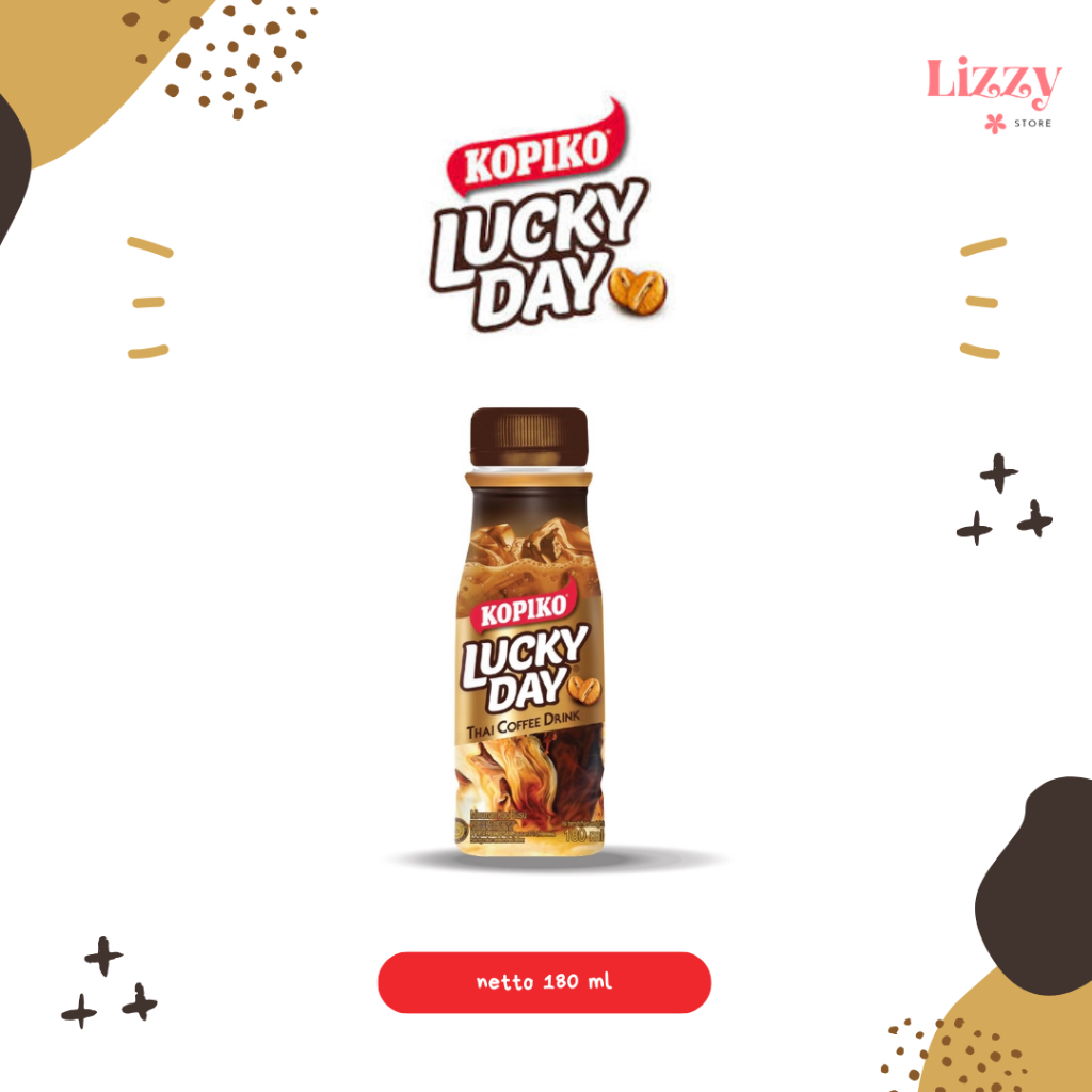 

Kopiko Lucky Day Thai Coffe Drink Minuman Kopi 180ml