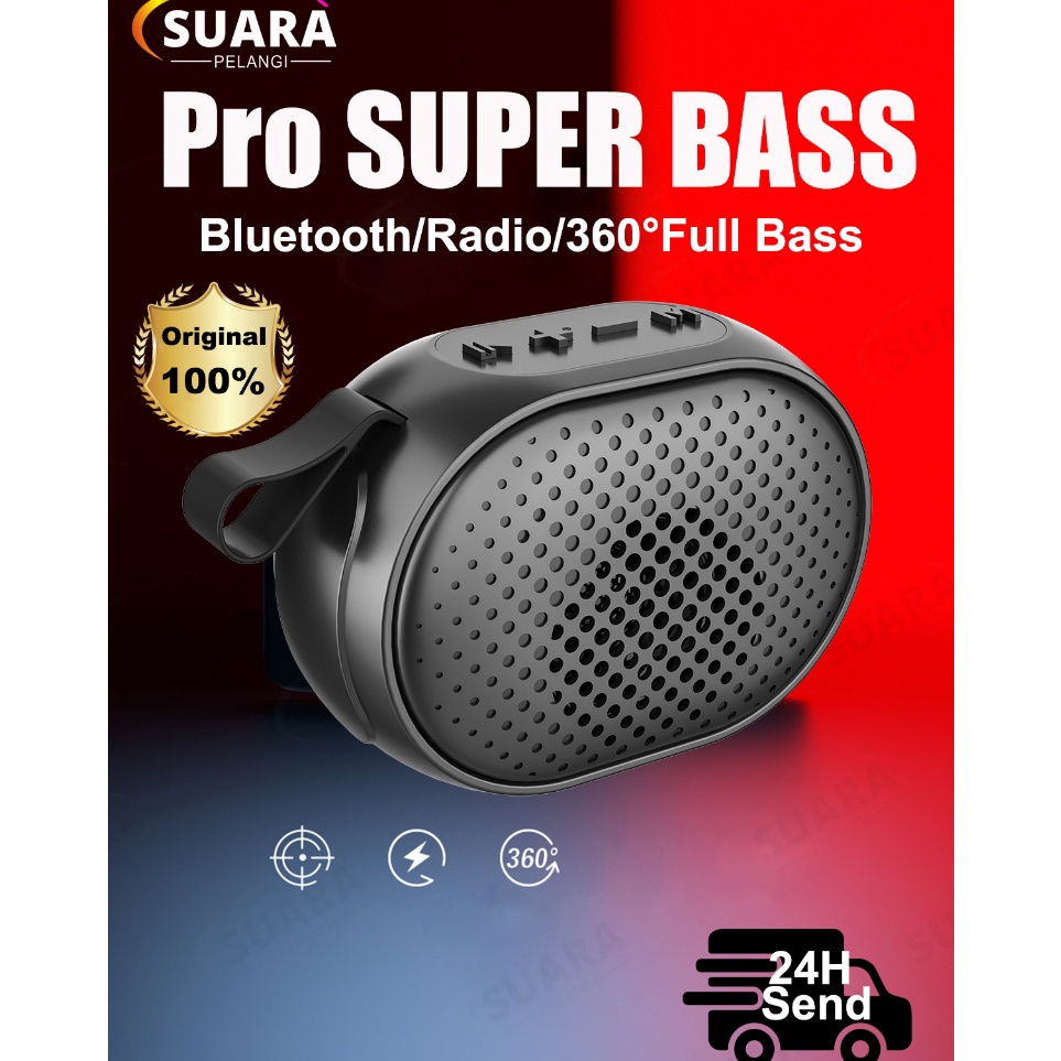an PRO SUPER BASSMusic Box Full Bass Bluetooth Speaker Super Bass Robot Portabel Mini JBL Original W