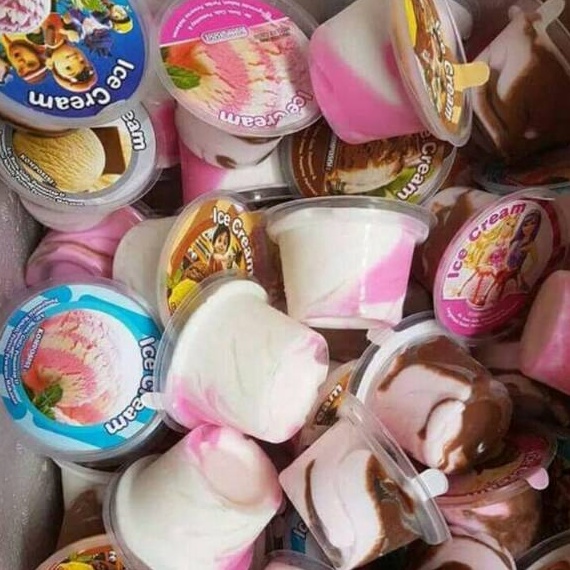 

Stok terbaru Paket bubuk es krim super murah cup plastik bening