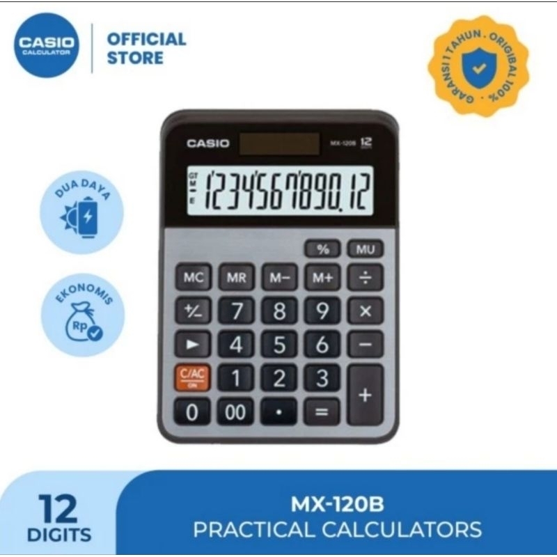 

KALKULATOR CASIO MX-120 / DESKTOP CALCUATOR MX-120