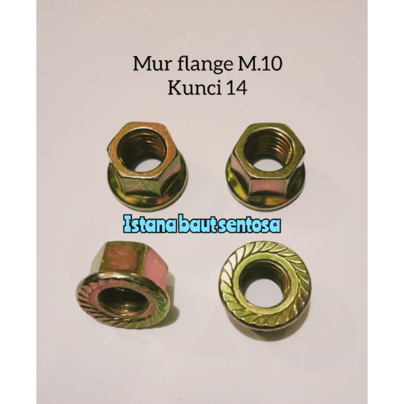 mur flange/mur topi M.10 kunci 14