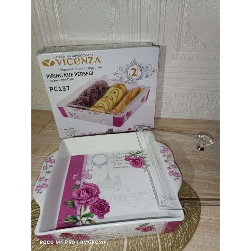 wadah kue segi Vicenza eternity pc-137