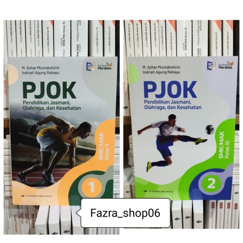 NEW & ORI Buku PJOK Penjasorkes smk mak kelas 1 10 X, 2 11 XI Kurikulum Merdeka Erlangga