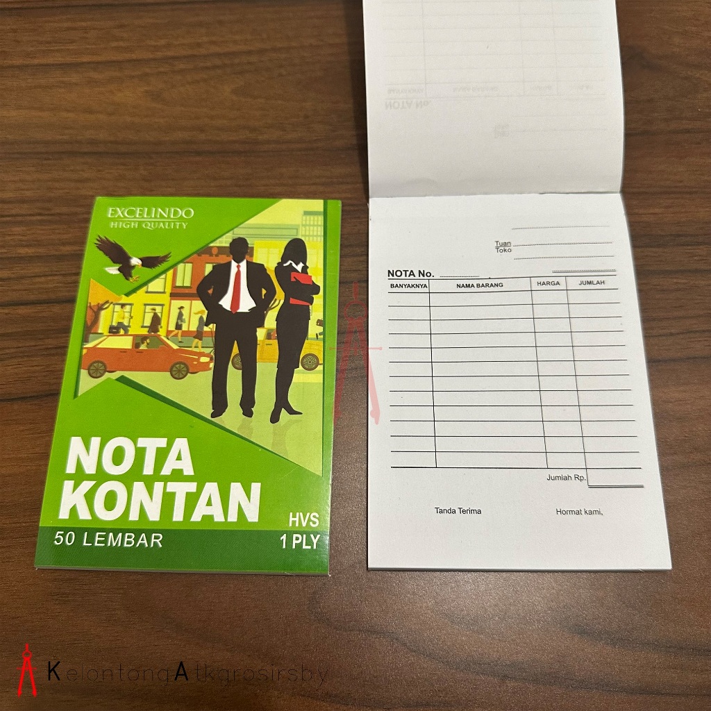 

BUKU NOTA KONTAN KECIL 1 PLY HVS / NOTA KONTAN 1 RANGKAP