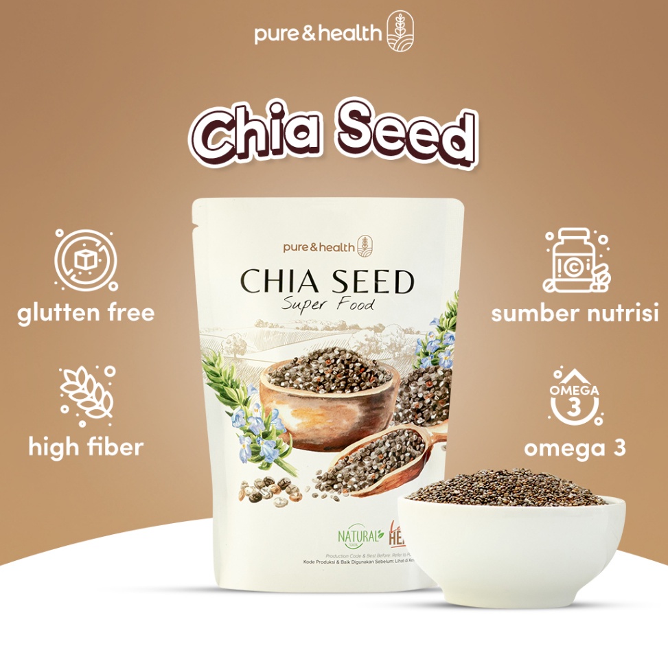 

FLASH SALE Chia Seed Organik 1 Kg Black Chiaseed Diet Original Natural Super Food