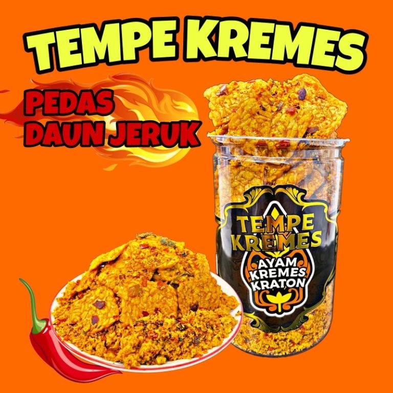 

TERBARU Tempe Pedas Daun Jeruk Ayam Kremes Kraton 26g