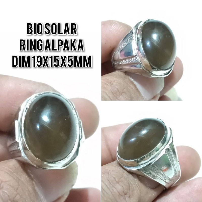 CINCIN BATU BIO SOLAR SOLOK RING ALPAKA