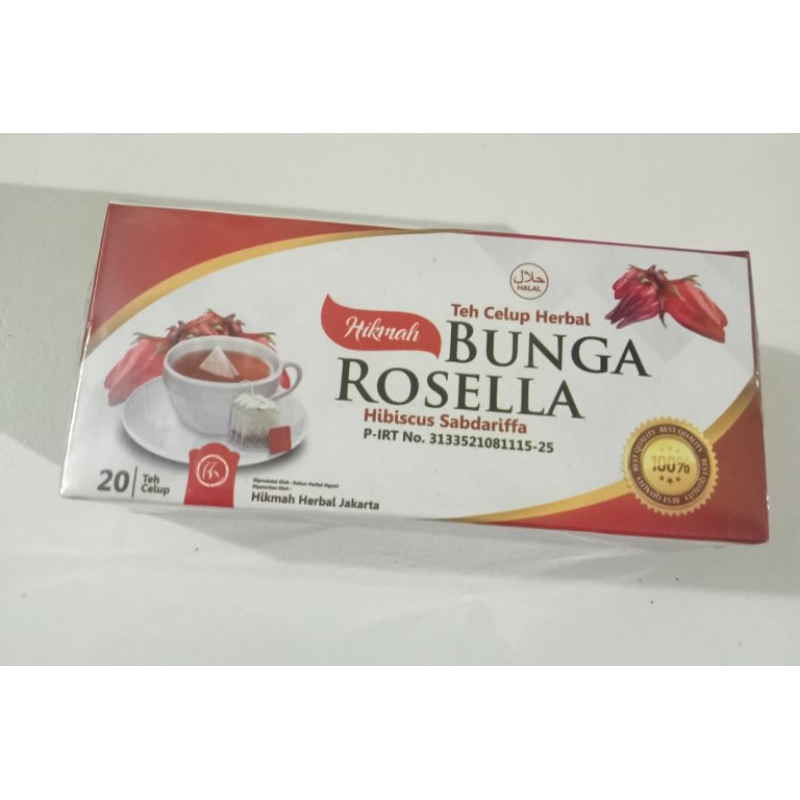 

Teh celup bunga Rosela//Teh herbal bunga Rosela isi 20 kantong teh