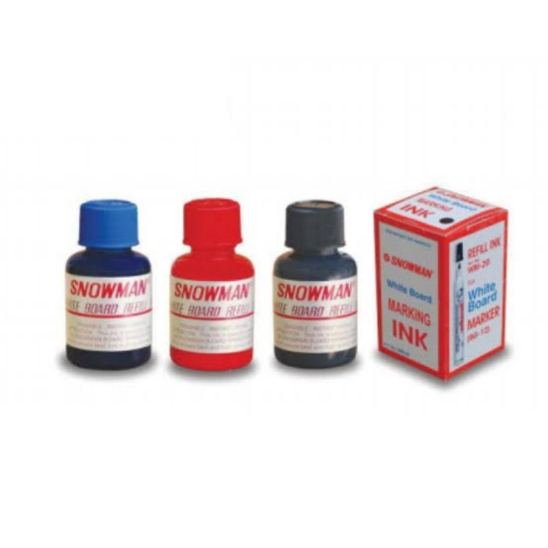 

refil/isi ulang tinta snoman warna merah/biru/hitam