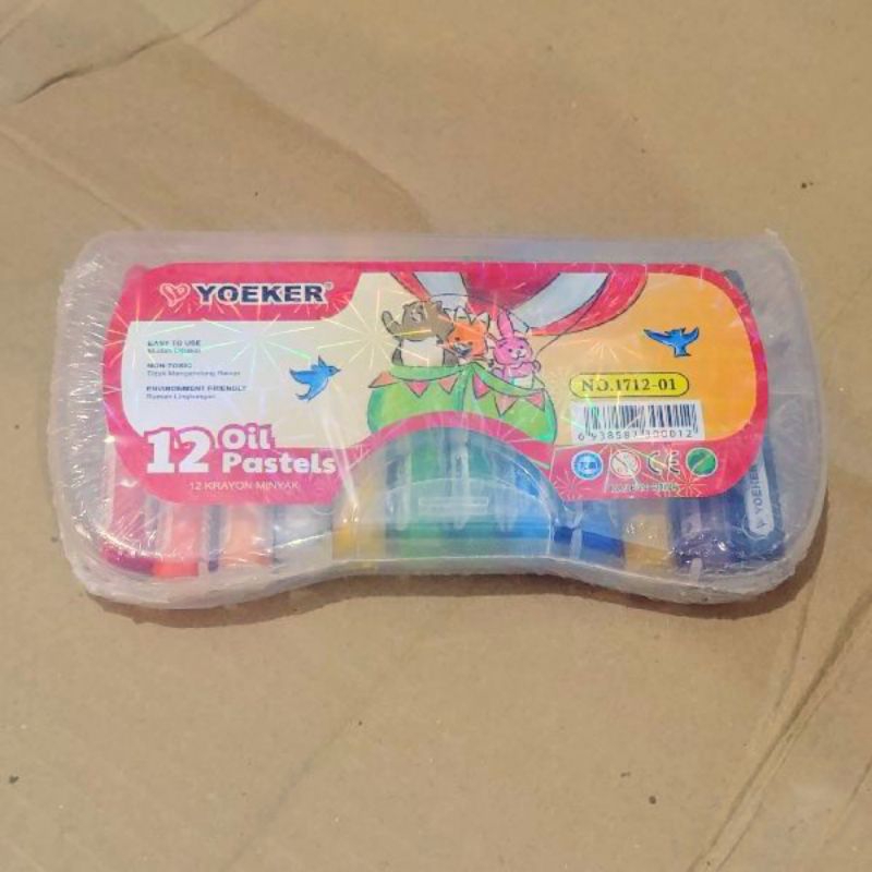 

Crayon / Oil Pastel 12 warna Yoeker