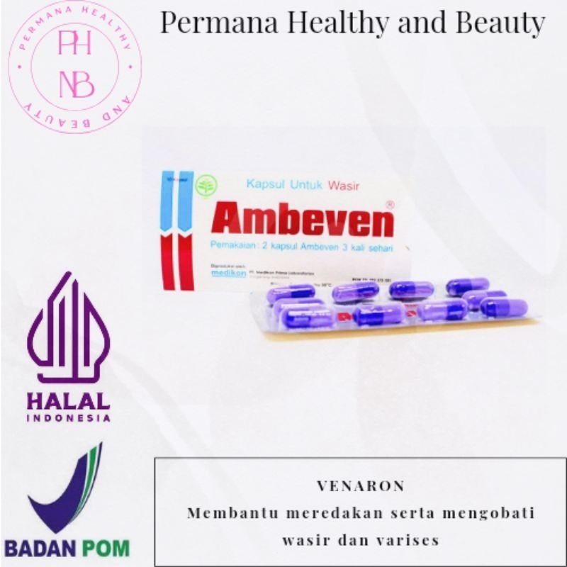 Ambeven / Ambeven Obat Wasir / Ambeven Obat Ambeyen / Ambeven Strip isi 10 kapsul