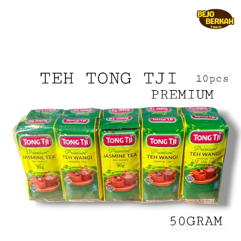 

TEH TONG TJI PREMIUM/TEH WANGI 50GRAM 1 SLOP 10PCS