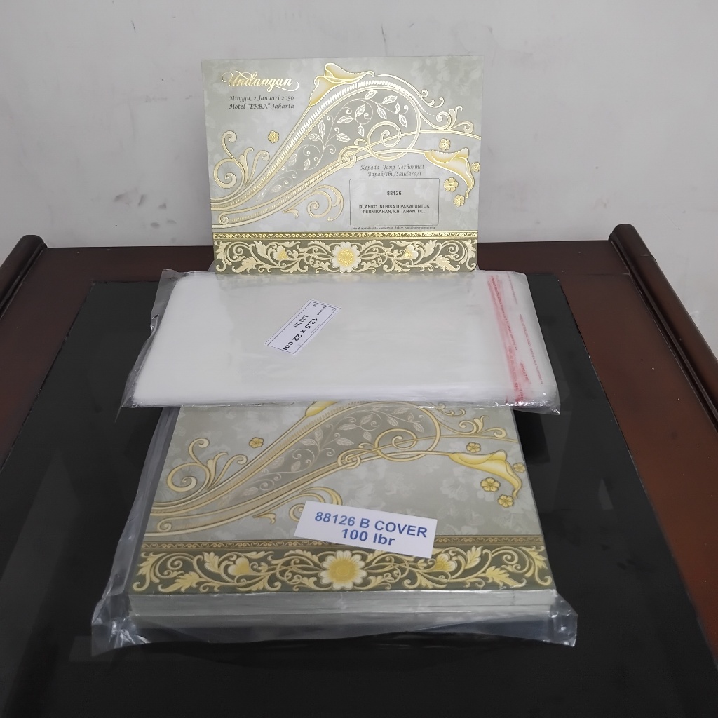 ERBA 88126 KOSONGAN + PLASTIK OPP ISI 100 lbr