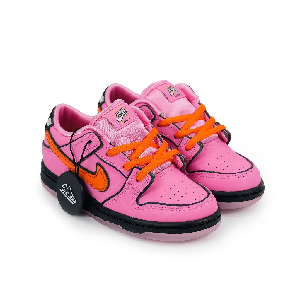 " Baby & Kids " Dunk SB Low Powerpuff Girl Blossom TD/PS
