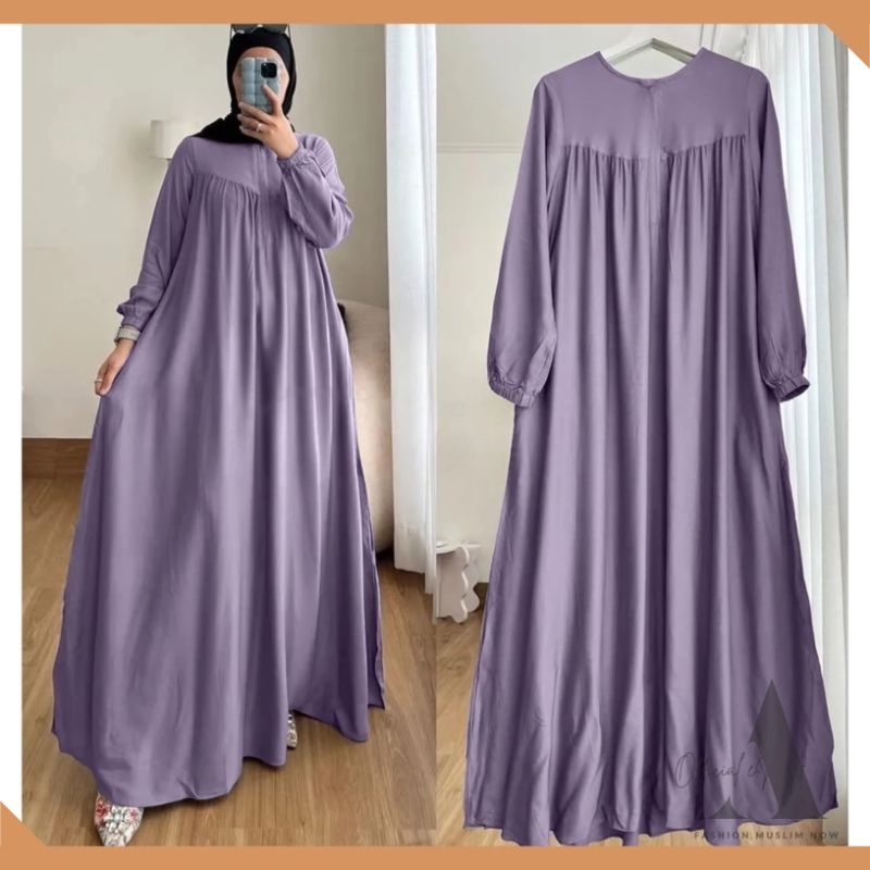 Dress / Gamis Polos Murah / Gamis Kekinian / Abaya Polos Jumbo