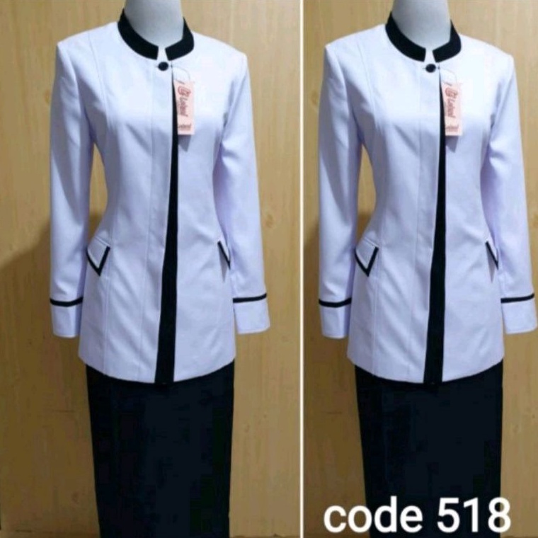 GROSIR  seragam hitam putih asn  blazer hitam putih pns  blazer hitam putih guru  baju hitam putih
