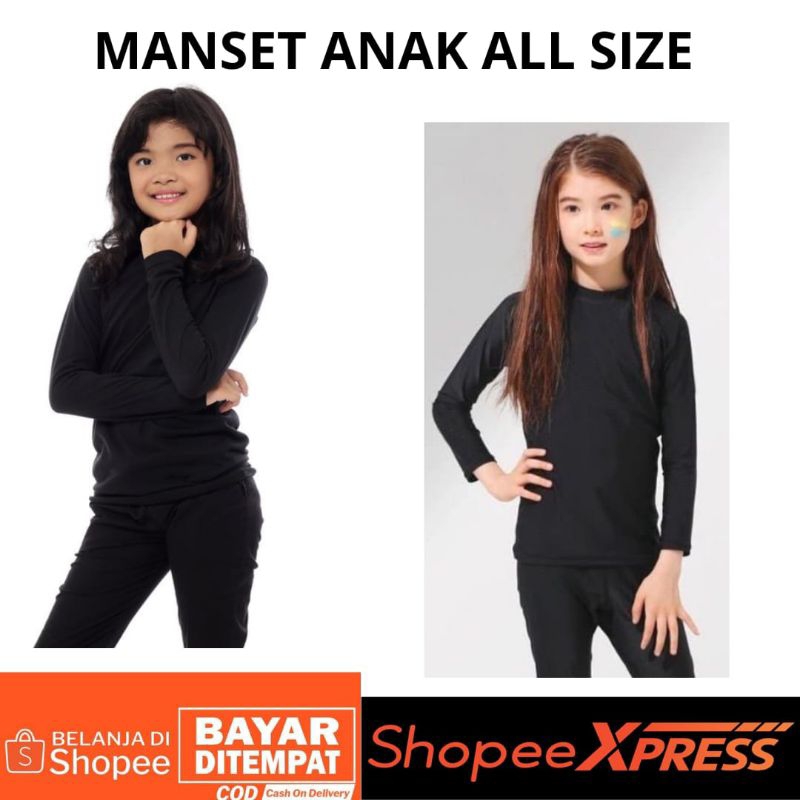 Manset perempuan lengan panjang,Manset kaos anak lengan panjang