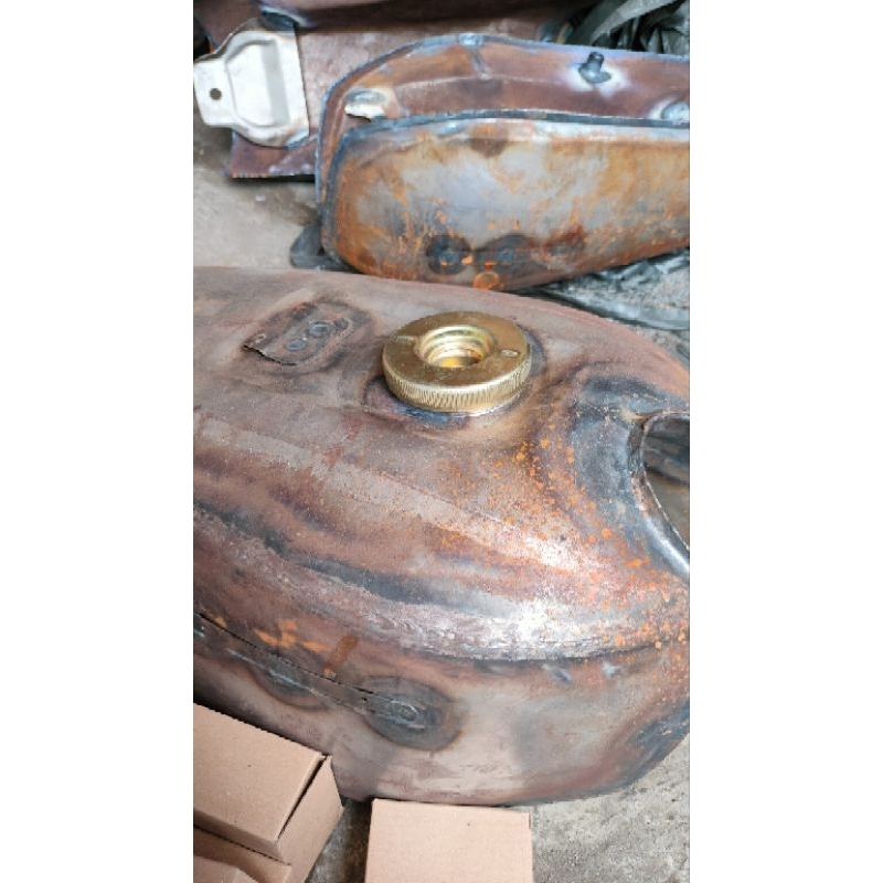 Tutup tangki gl100 kuningan detail original sett karet