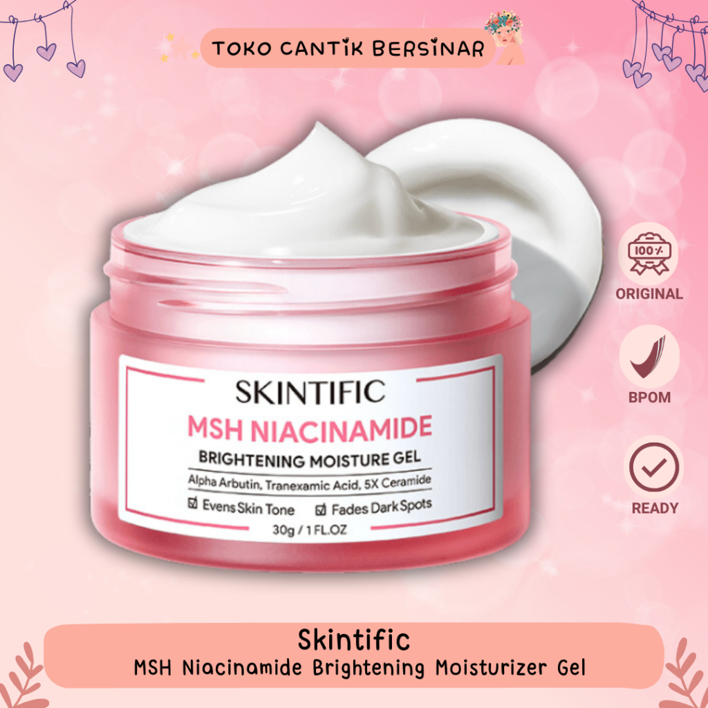 Skintific Moisturizer 5X Ceramide Barrier Repair Moisturize Gel 6gr 30gr gr Pink Biru Niacinamide