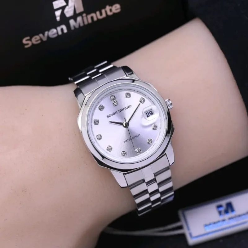 SEVEN MINUTE jam tangan wanita original seven minute rantai.