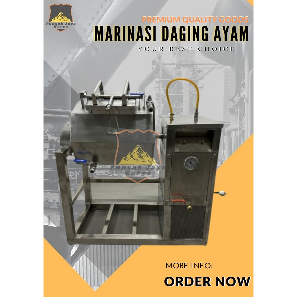 Marinasi Daging - Mesin Marinasi Daging dengan Vacuum Kaps 50kg