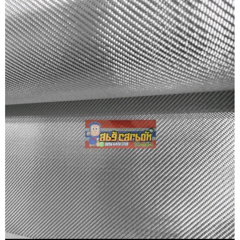 Karbon Kevlar Carbon Kevlar Carbon Fiber Serat Bahan Karbon Kevlar Twill Silver