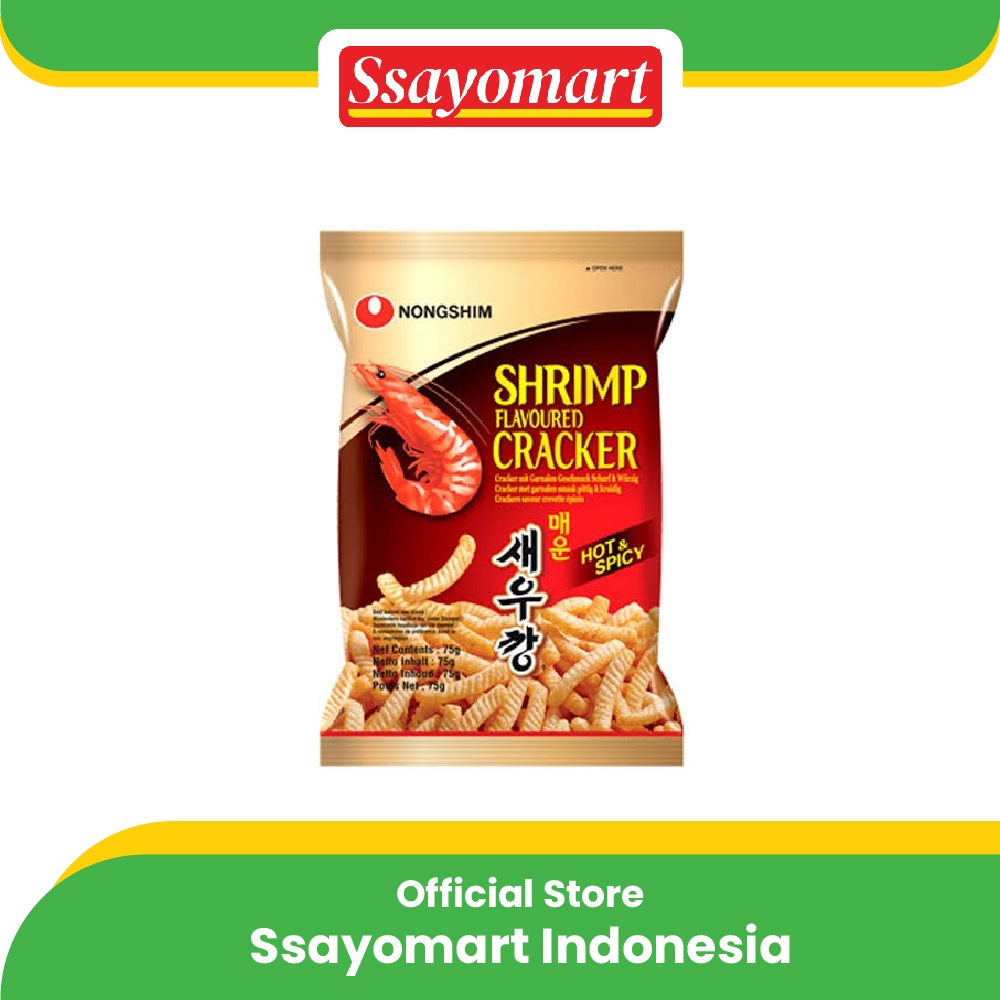 

Nongshim Shrimp Cracker Hot & Spicy 75g - Snack Rasa Udang Pedas Made In Korea