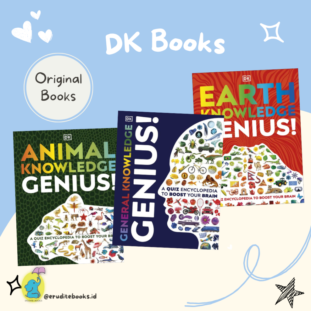 [BE] ORIGINAL DK General Knowledge Genius - Animal Knowledge Genius - Earth Knowledge Genius