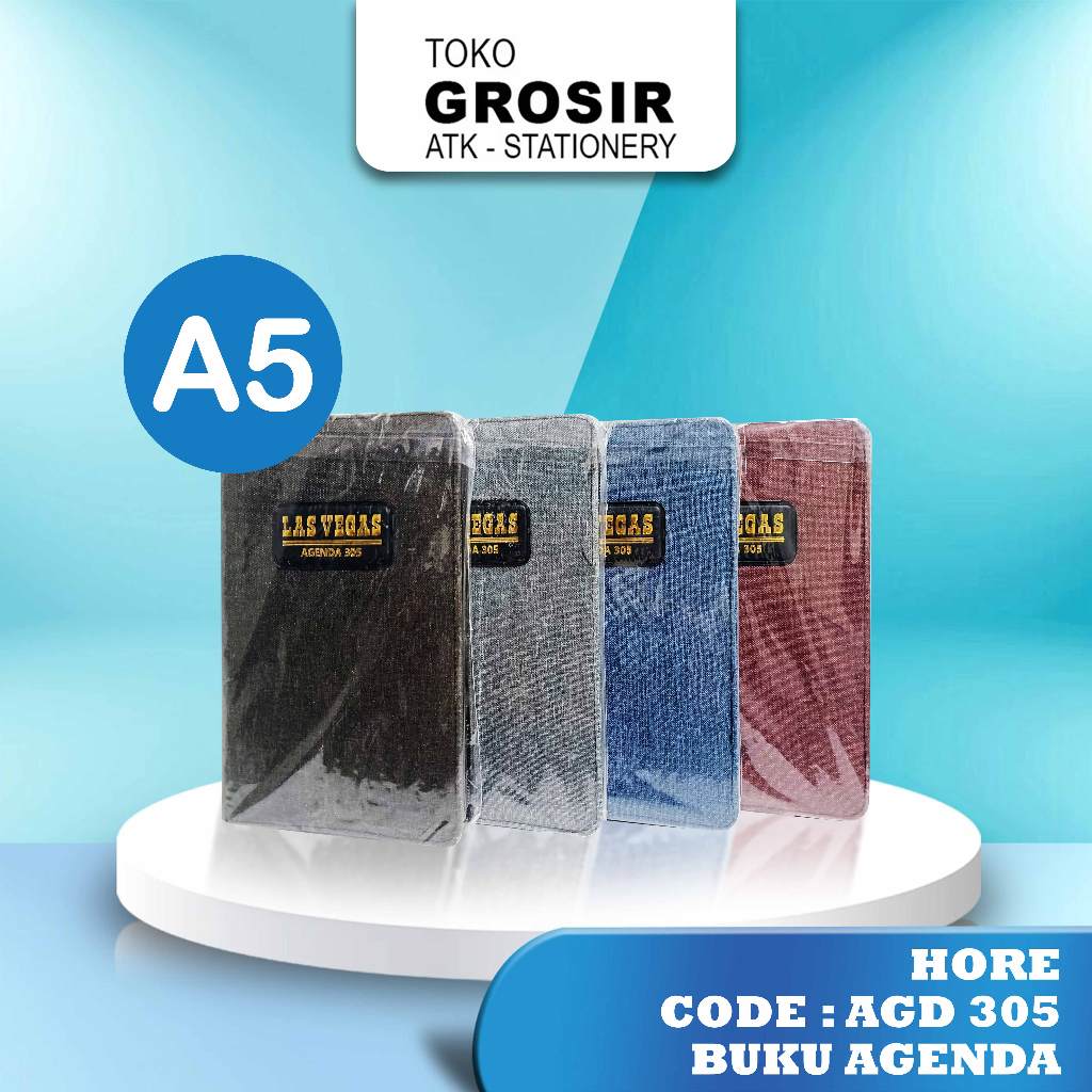 

Buku Agenda Hore Las Vegas Resleting - AGD 305