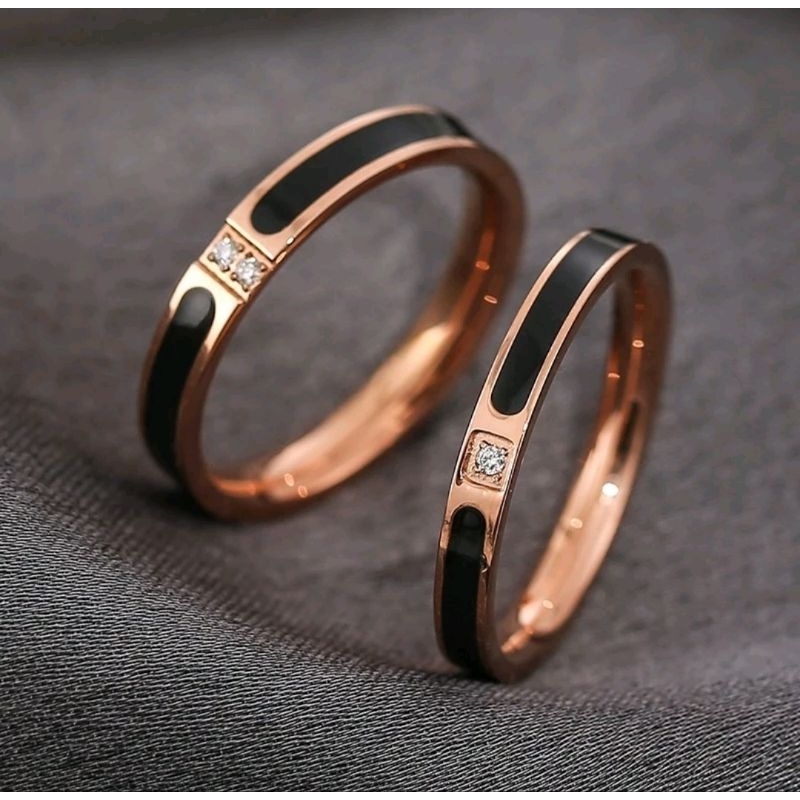 Harna Jewelry Cincin mata Hitam