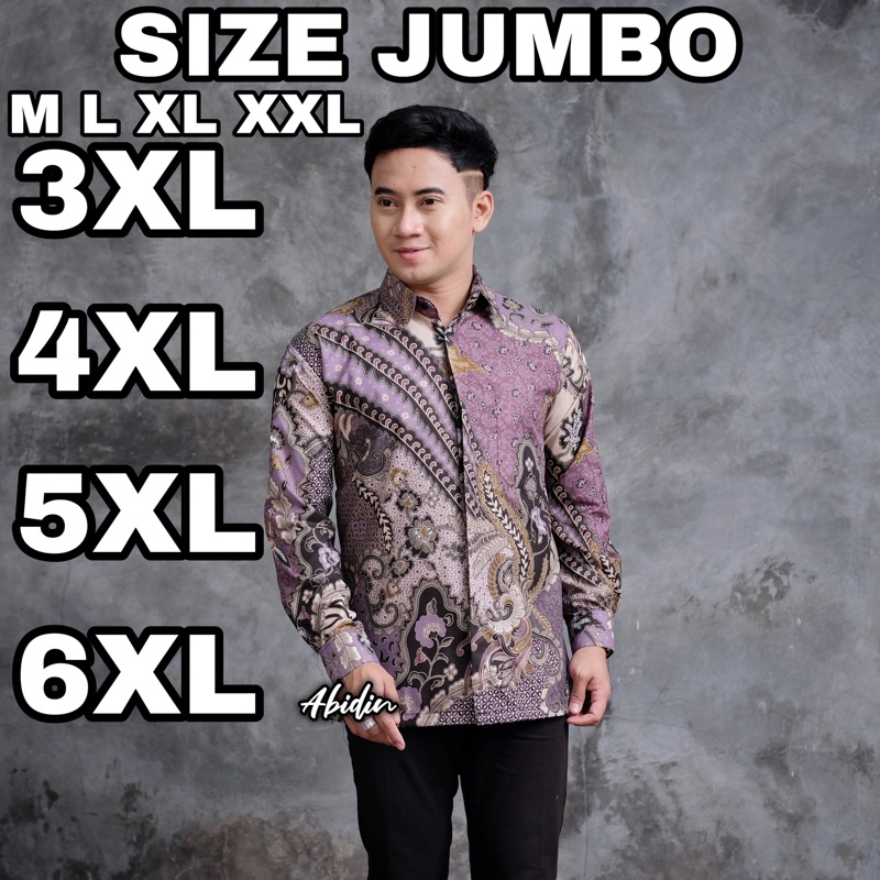 Kemeja Batik Pria Ukuran Jumbo || Kemeja batik big size