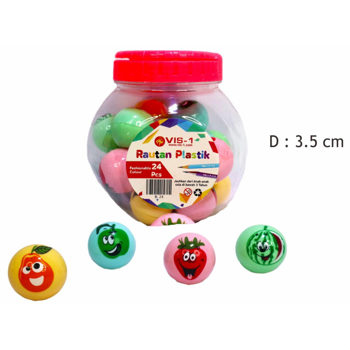 

Rautan Toples VIS-1 1817 Motif Buah / Sharpener / Ongotan / Orotan