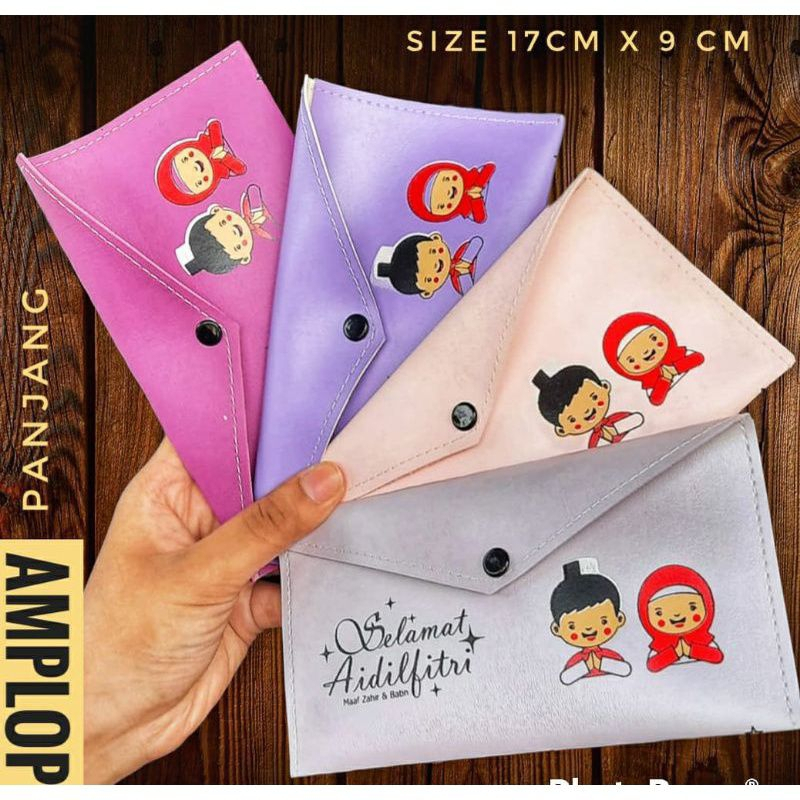 

[12 Pcs] DOMPET AMPLOP LEBARAN PANJANG / IMPLEK MUAT SELEMBAR UANG KERTAS