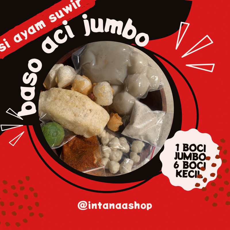 

BASO ACI JUMBO AYAM SUWIR | boci instan ayam suwir pedas