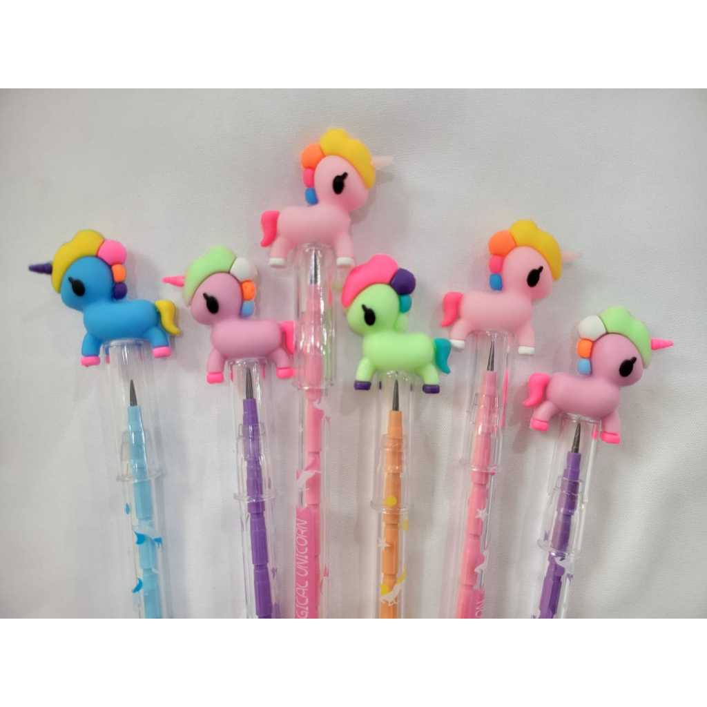 PENSIL SAMBUNG SUSUN / PENSIL SUSUN MOTIF LUCU / PENSIL BENSIA KARAKTER