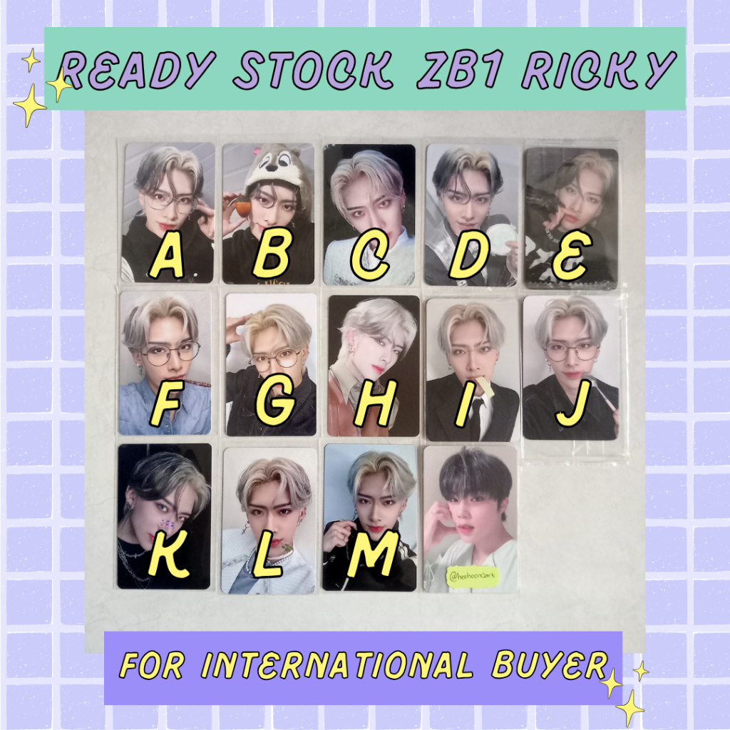 (READY STOCK) PHOTOCARD PC POB LD ZEROBASEONE ZB1 RICKY (READ DESCRIPTION)