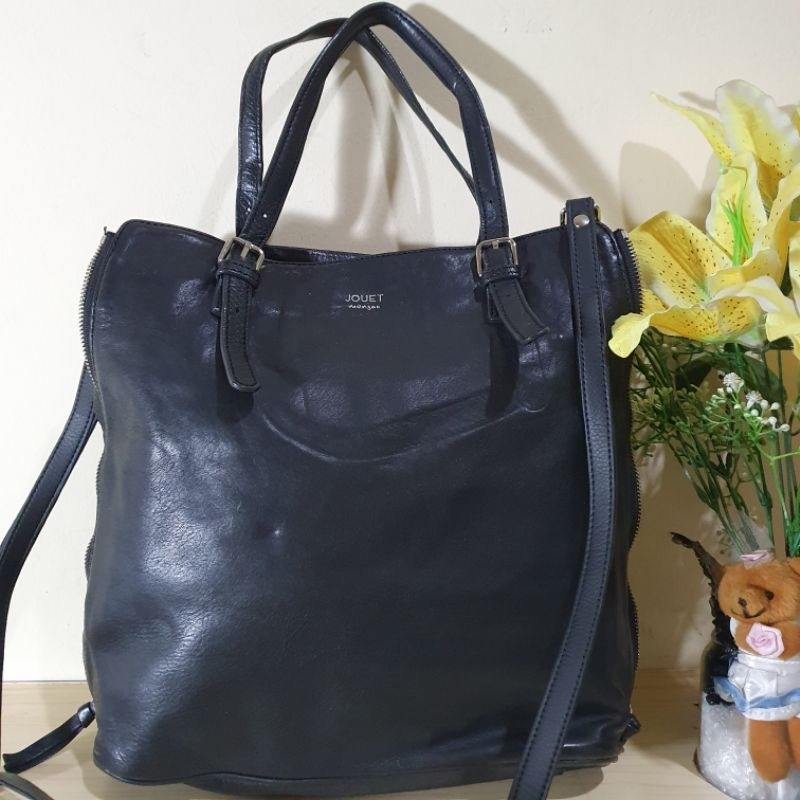 Tas shoulder bag kulit Asli Monsac Preloved (ada minus)